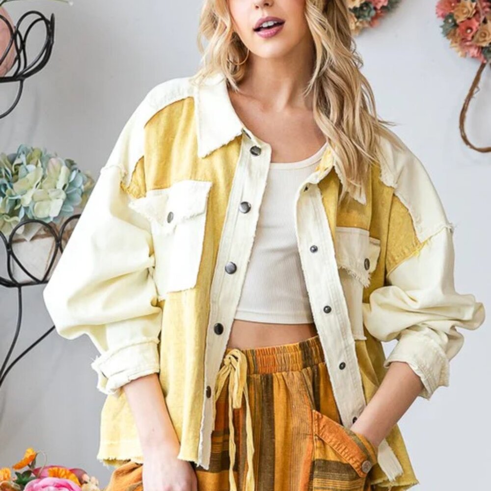 Oli & Hali Desert Halo Patchwork Jacket Size Small